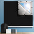 Blackout Curtain with Suction Cups, 100% UV Protection, Portable for Bedroom Windows, Home and Travel, Black, 145x400cm