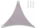 3m x 3m x 3m Waterproof Outdoor Sun Sail Triangle Shade UV Protective Sun Net for Camping Garden Terrace Pool, Light Gray