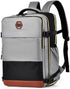 28L Multifunctional Backpack with Shoe Compartment for School Travel Work, Gray, 28x19x42 cm