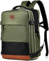 Multifunctional Backpack with Shoe Compartment for School Travel and Work, 28x19x42 cm, Green