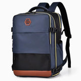 28L Multifunctional Backpack with Shoe Compartment for School Travel Work, 28x19x42cm, Blue