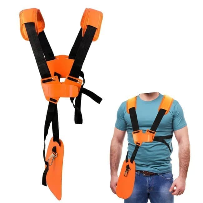 Adjustable Nylon Trimmer Strap for Grass Trimmer and Leaf Blower, Orange