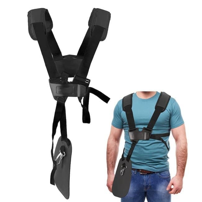 Adjustable Nylon Trimmer Strap, Compatible with Grass Trimmer and Leaf Blower, Black