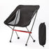 1 Lightweight Folding Camping Chair with Carry Bag, Padded Collapsible Sun Chair in Aluminum, Black