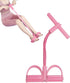 Pink abdominal trainer with multifunctional tension rope and fitness pedal, compatible with home workout, slap pull band