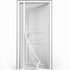 80 x 210 cm Magnetic Mosquito Net Door Self-Adhesive Side Opening Curtain Removable Durable Insect Fly and Cat Proof, 110x220 cm, White