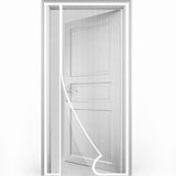 Self-Adhesive Magnetic Mosquito Net Door Curtain Removable Durable Insect Fly and Cat Proof, 90x200cm, White