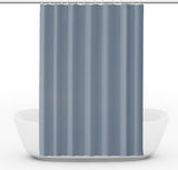 Waterproof mildew resistant PEVA shower curtain, compatible with standard shower rods, 180x180cm, Blue
