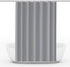 12 Hooks Reinforced PEVA Shower Curtain Waterproof Mildew Resistant Durable Quick-Drying, 72x72 inches, Gray