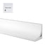 1M Flexible Silicone Shower Threshold Water Barrier to Prevent Splashes, 3 cm High, White
