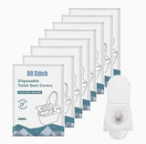 80 pcs Biodegradable Water-flushable Toilet Seat Covers, 38x46cm