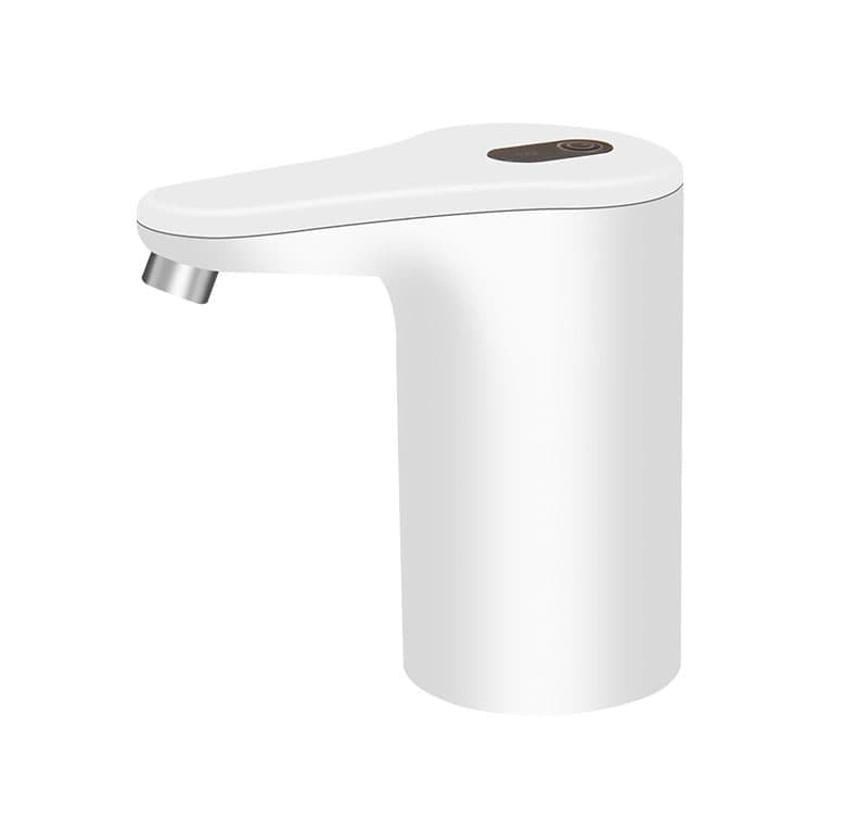 Electric Water Pump Automatic Dispenser with USB Charging for Water Refilling and Cold Water Distribution, White