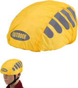 Reflective Bicycle Helmet Cover, Universal Fit, Wind and Water Resistant, Yellow