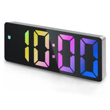 6.7 Inch LED Alarm Clock with Dimmable Display and Temperature, Large Electronic Digital Clock