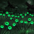 4-Pack Solar Halloween Eye Lights for Garden and Patio Decoration, Waterproof, 1/4, Green