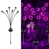 1-Pack Solar Powered Halloween Eye Lights for Garden and Patio Decoration, Waterproof, Purple, 1/4