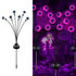 1-Pack Solar Powered Halloween Eye Lights for Garden and Patio Decoration, Waterproof, Purple, 1/4