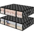 2-Pack Foldable Storage Boxes for Clothes and Blankets, Under-Bed Drawers, Multifunctional Organizer, Black