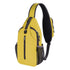Multifunctional Shoulder Bag Crossbody Chest Backpack with Headphone Jack, Unisex for Hiking Travel Climbing, Yellow