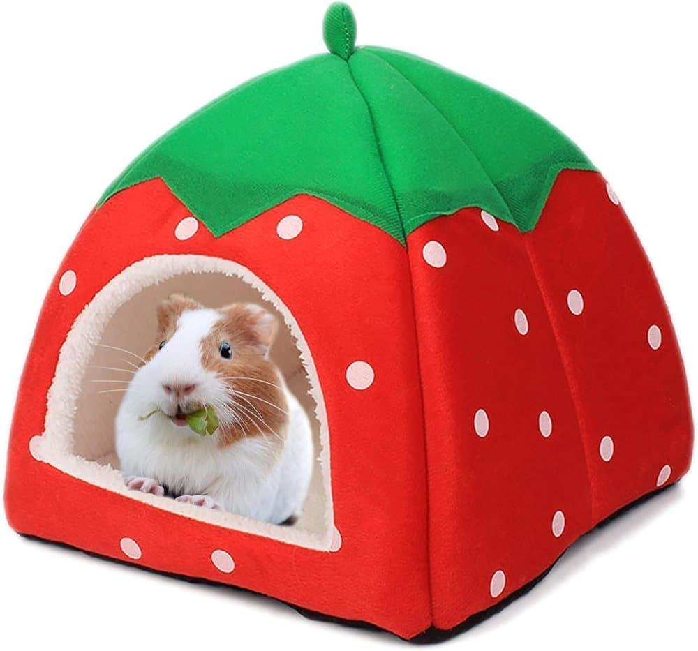 Small Animal House for Guinea Pigs and Rabbits, Cat Bed for Sleep Play Rest, Compatible with Smultron Pet, 26 x 26 x 24cm