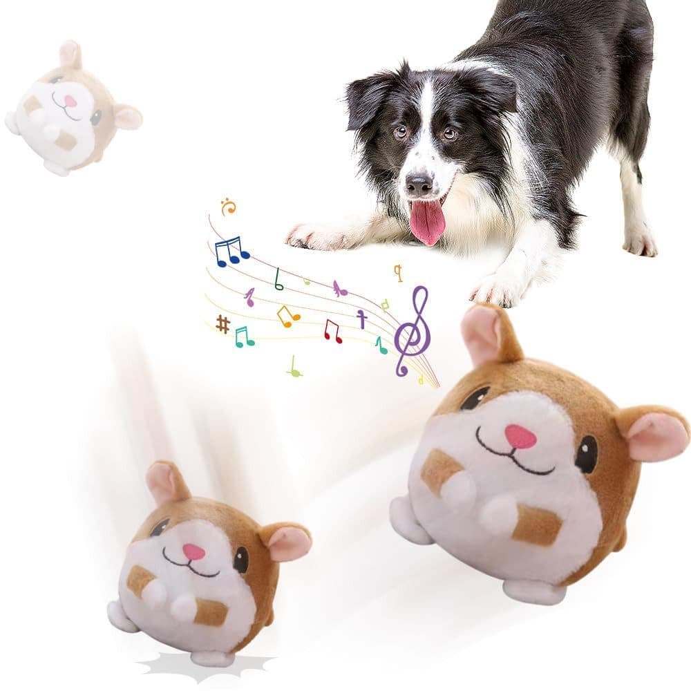Durable Interactive Plush Dog Toy with Ball, Perfect for Training