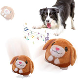 Interactive Plush Dog Toy for Training and Play, Durable Ball Design
