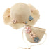 Girls Straw Hat and Shoulder Bag Set for Summer Beach Travel Outdoor Play, Wood