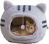 Fluffy Dog Bed Cat Bed Winter Pet House Anti-Slip, Large, Gray