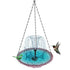 Solar Powered Bird Bath Fountain for Garden and Outdoors, Automatic Water Feature, Decorative Bird Waterer, Purple