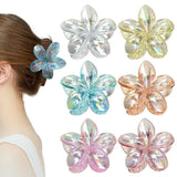 6-Pack Non-Slip Flower Hair Clips, with Flowers