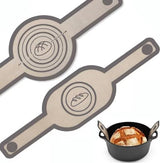 2-Pack Nonstick Silicone Baking Mat with Long Handles, Gray