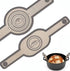 2-Pack Nonstick Silicone Baking Mat with Long Handles, Gray
