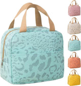 Insulated Lunch Bag Blue, Portable Small Cooler Bag for Food, Reusable for Office Gym Beach Travel