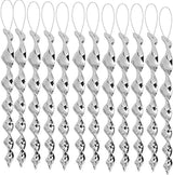 30-Pack Silver Bird Repellent Spiral Scarecrow, UV Resistant for Garden and Terrace, 30 cm