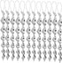 30-Pack Silver Bird Repellent Spiral Scarecrow, UV Resistant for Garden and Terrace, 30 cm