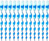 30-Pack Blue Bird Repellent Spiral Reflective Scarecrow, UV Resistant for Garden and Terrace, 30 cm