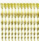 30-Pack Bird Repellent Spiral Scarecrow, 30 cm, UV Resistant for Garden and Terrace in Gold