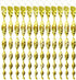 30-Pack Bird Repellent Spiral Scarecrow, 30 cm, UV Resistant for Garden and Terrace in Gold