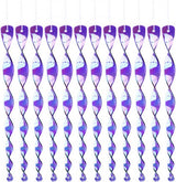 30-Pack Bird Repellent Spiral Reflective Scarecrow, 30 cm, UV Resistant for Garden and Terrace, Purple