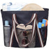 Waterproof Beach Bag for Women with Zipper, Sand-Resistant Design, Shoulder Strap, Perfect for Beach and Travel, Black
