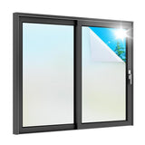 Frosted self-adhesive window film for privacy and UV protection, opaque, for offices and bathrooms, 45cmx2m
