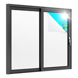 Self-adhesive Frosted Window Film for Bathrooms and Offices, Privacy UV Protection, 45cmx5m, White