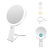10X/1X LED Makeup Mirror with Adjustable Lighting, Double-Sided Magnifying Mirror for Skin Care, Compatible with All Brands