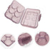 6-Compartment Egg Storage, Portable Transparent PP Material for Refrigerator Picnics Hiking, Purple