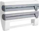 Foil Cutter with Wall Holder for Plastic and Aluminum Foil, 39x10x24cm, Gray