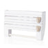 Multifunctional Foil Cutter Wall Holder for Plastic and Aluminum Foil with Kitchen Paper, 39x10x24cm, White