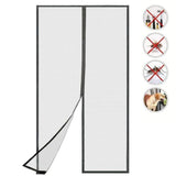 Magnetic insect screen door, automatic closing, durable and scratch-resistant, breathable for insect and mosquito protection, 110x210cm