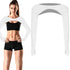 Breathable Quick-Dry Arm Warmers with Shoulder Protection and Thumb Holes, White