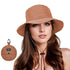 Foldable Waterproof Fisherman Hat Unisex Quick-Drying Sun Protection Summer Outdoor Hat, Dark Pink
