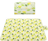 Waterproof Picnic Mat 200x200cm, Foldable with Carrying Handle, Durable for Camping Beach Park Outdoor Activities, Dark Green
